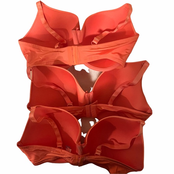 Secret Treasures Intimates Bra Size 42D Coral Pink T-shirt  Underwire 3 Bra Lot - Picture 2 of 4